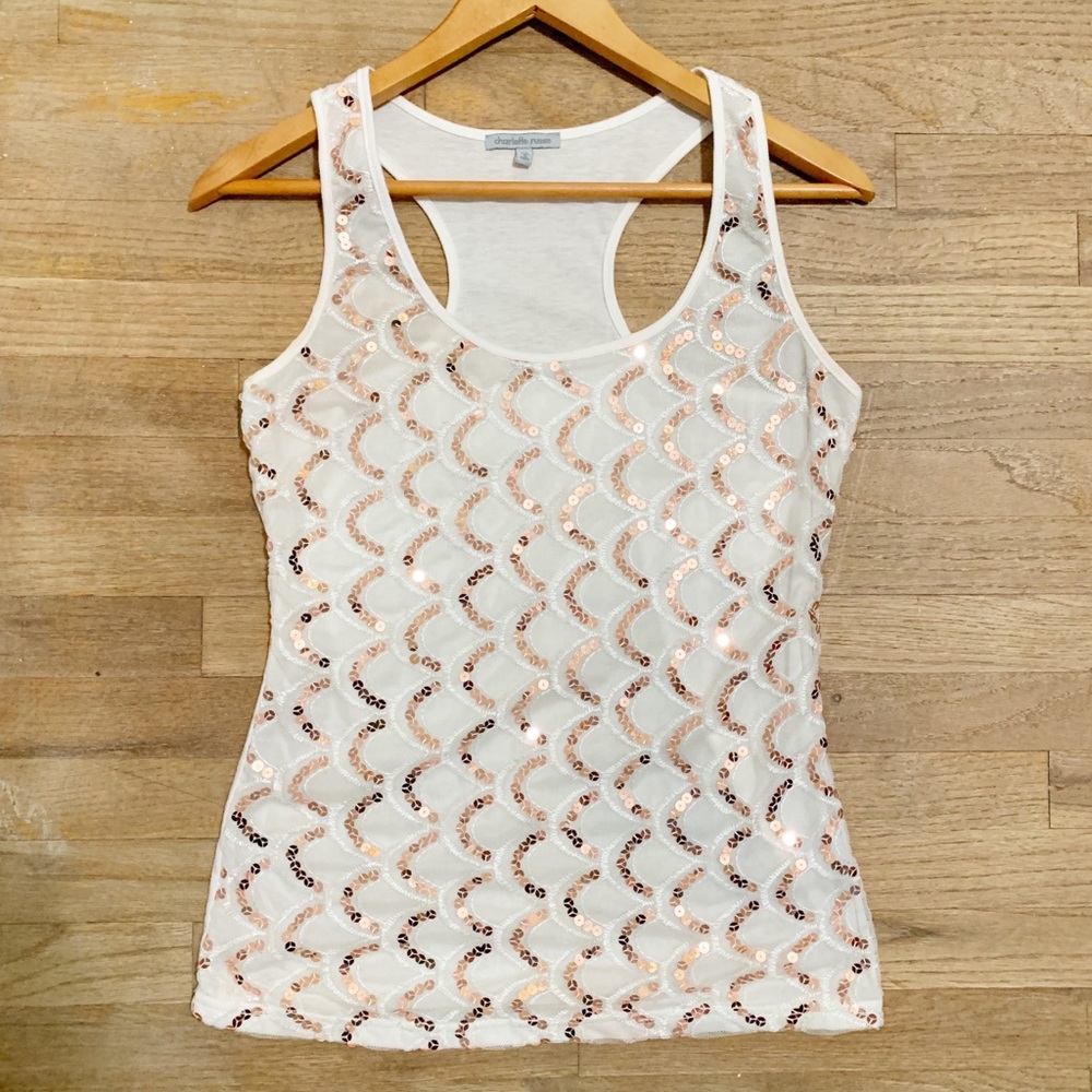 SOLD Charlotte Russe Sequins Top